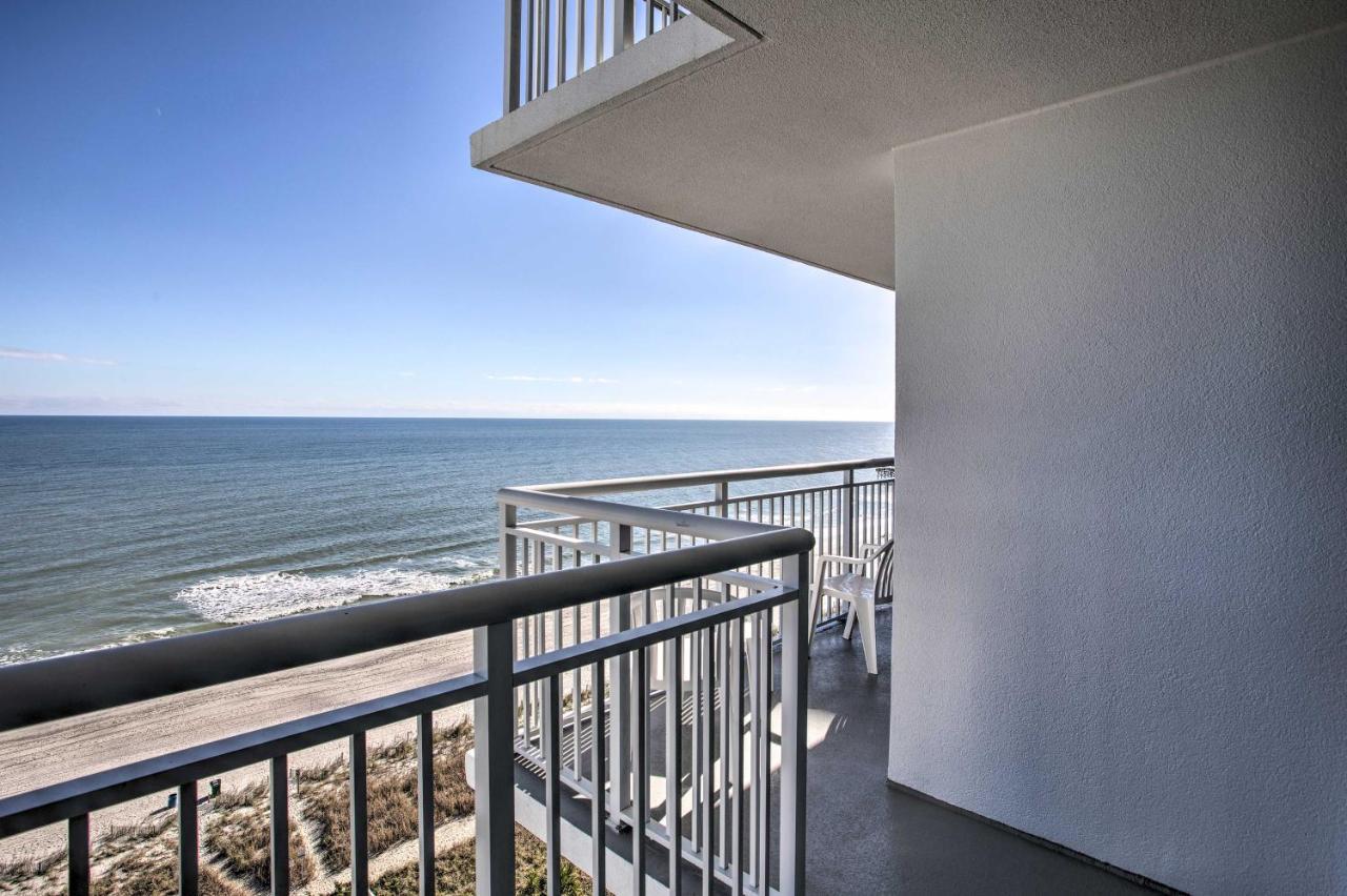 Oceanfront Condo With Huge Balcony Walk To Skywheel Myrtle Beach Exterior photo